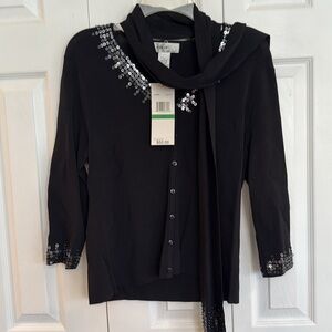 Classy Elegant Fun 2 piece Sweater. Size L. NWT